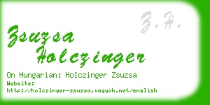 zsuzsa holczinger business card